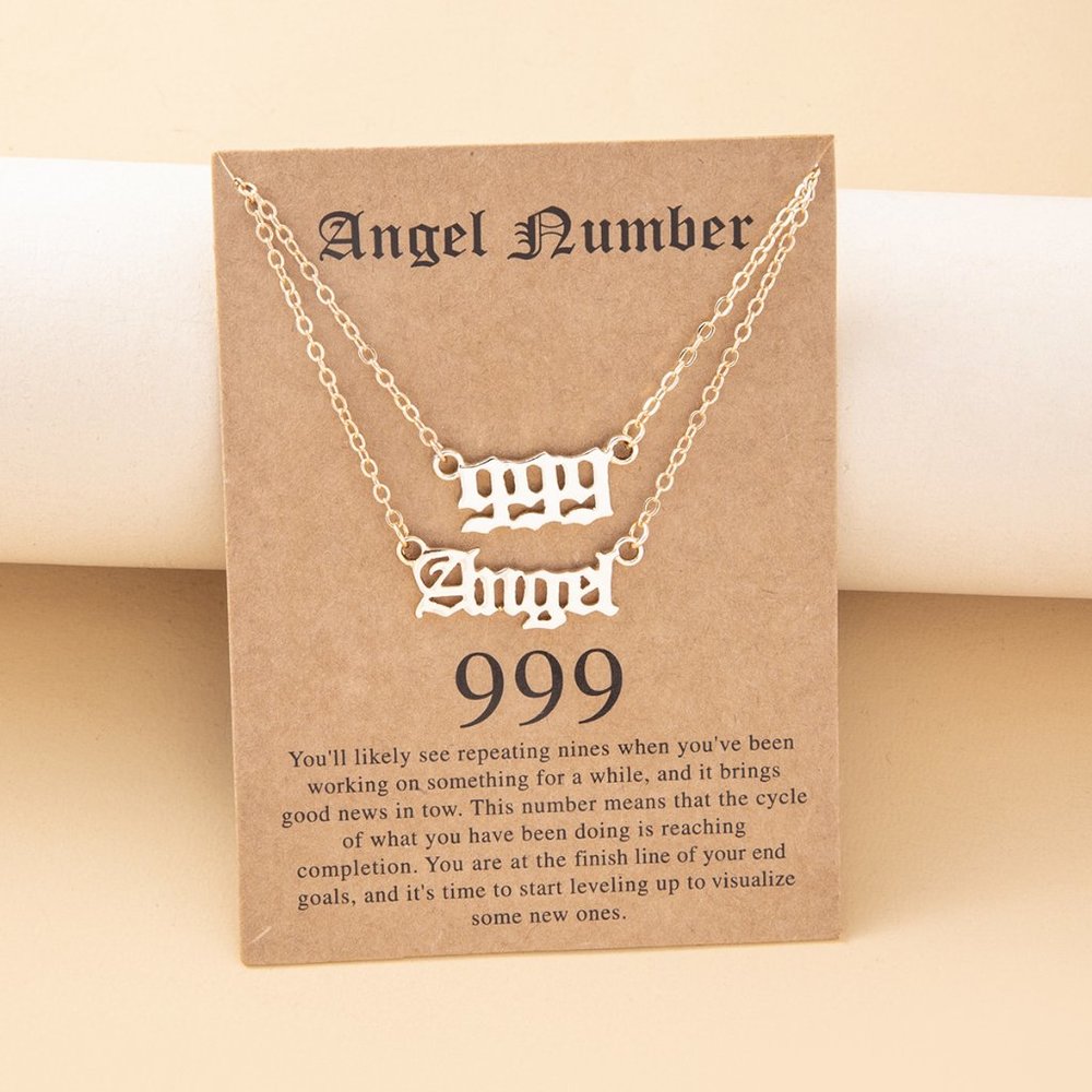 Angel Number Necklace 999